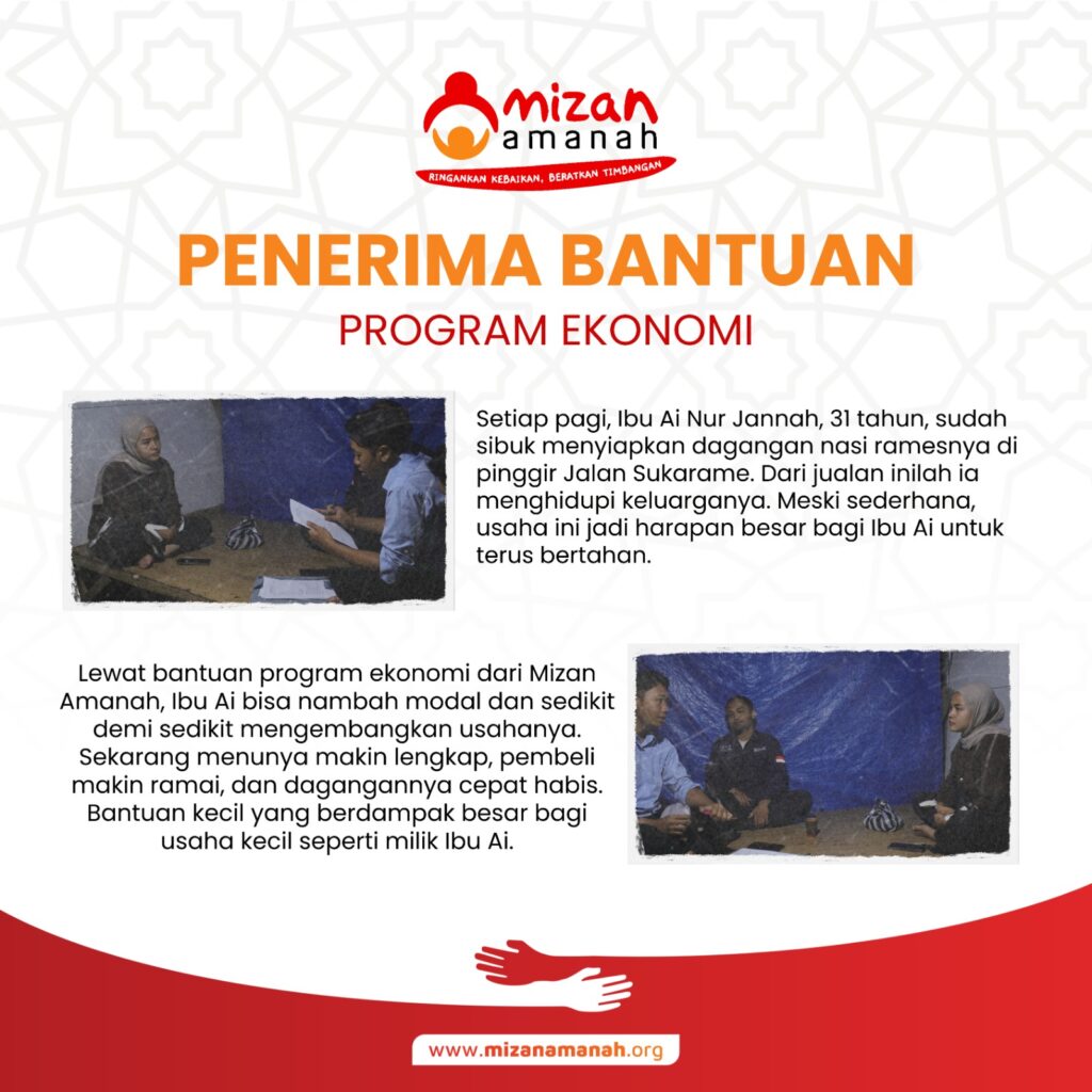 LAZ Mizan Amanah Salurkan Bantuan Modal Usaha untuk Pelaku Usaha Kecil di Cimahi, Cianjur, dan Bogor