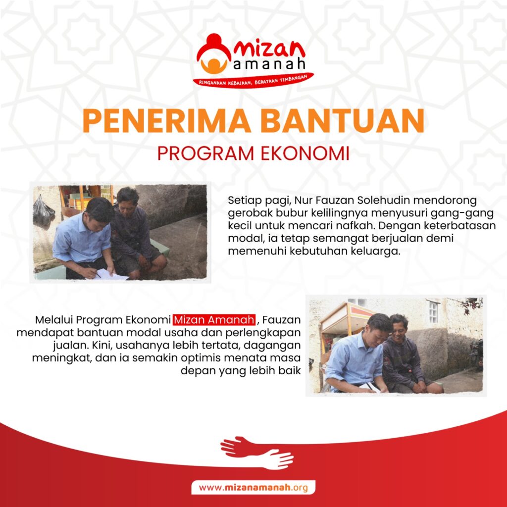 LAZ Mizan Amanah Salurkan Bantuan Modal Usaha untuk Pelaku Usaha Kecil di Cimahi, Cianjur, dan Bogor